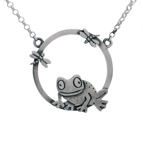 Frog with Dragonflies