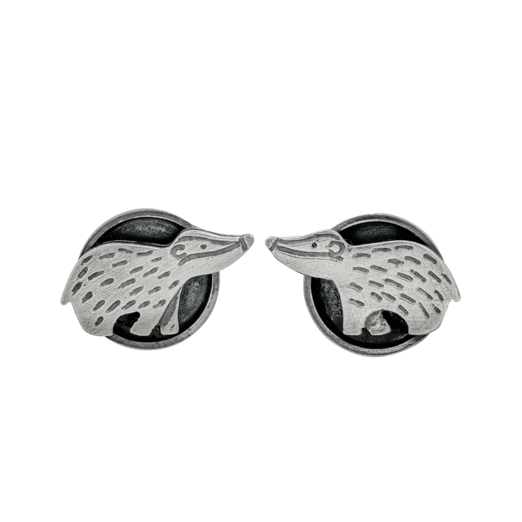 Wolf and sales badger earrings